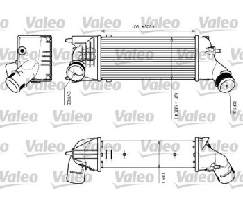 Интеркулер (охладител за въздуха на турбината) VALEO 817639 за PEUGEOT 407 (6D_) седан от 2004