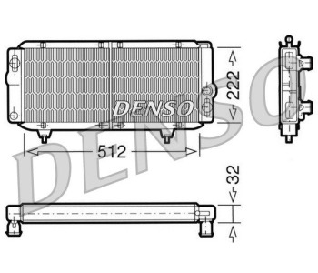 Радиатор, охлаждане на двигателя DENSO DRM21100 за FIAT DUCATO (250) товарен от 2006