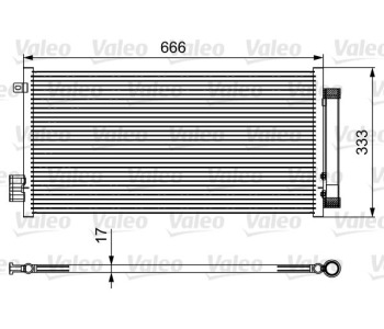 Кондензатор, климатизация VALEO 814111 за FIAT TIPO (357) хечбек от 2016