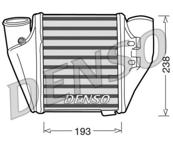 Интеркулер (охладител за въздуха на турбината) DENSO DIT06001