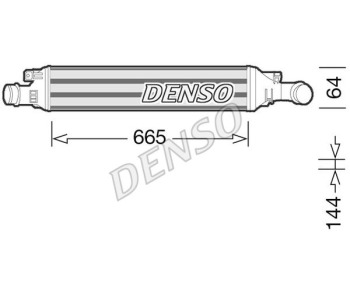 Интеркулер (охладител за въздуха на турбината) DENSO DIT09118 за FIAT 500X (334) от 2014