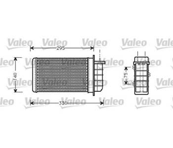 Топлообменник, отопление на вътрешното пространство VALEO 812281 за FIAT BRAVO I (182) от 1995 до 2001