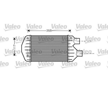 Интеркулер (охладител за въздуха на турбината) VALEO 817881 за FIAT MAREA (185) от 1996 до 2007