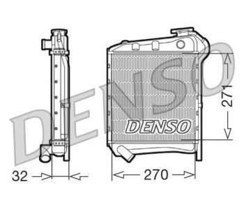 Топлообменник, отопление на вътрешното пространство DENSO DRR09090 за FIAT BRAVO II (198) от 2006