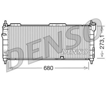 Радиатор, охлаждане на двигателя DENSO DRM20088 за SAAB 9-3 (YS3F) от 2002 до 2015