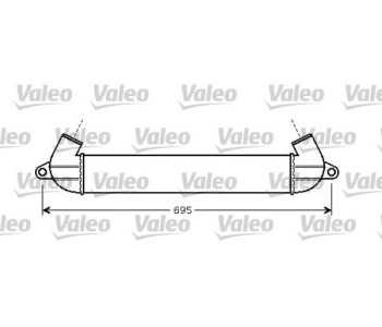 Интеркулер (охладител за въздуха на турбината) VALEO 818712 за FIAT DOBLO (223) товарен от 2001 до 2010