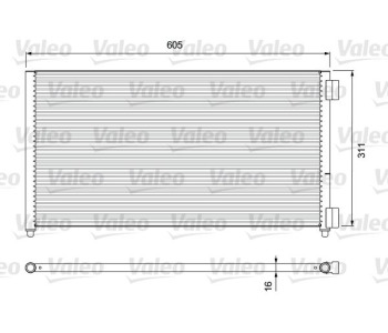 Кондензатор, климатизация VALEO 818017 за FIAT DOBLO (223) товарен от 2001 до 2010