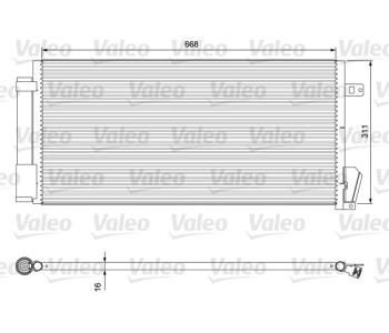Кондензатор, климатизация VALEO 814377 за FIAT DOBLO (263) товарен от 2010