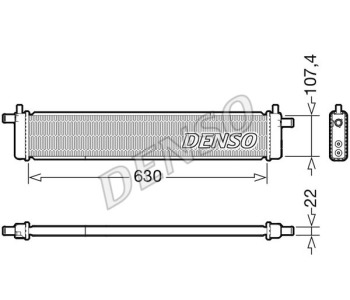 Топлообменник, отопление на вътрешното пространство DENSO DRR09032 за FIAT DUCATO (230) товарен от 1994 до 2002