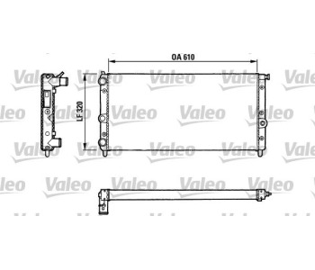 Радиатор, охлаждане на двигателя VALEO 811067 за FIAT ELBA (146) от 1985 до 1997