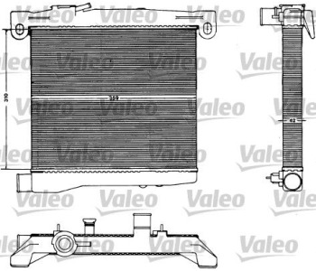 Радиатор, охлаждане на двигателя VALEO 883428 за FIAT FIORINO I (127) от 1977 до 1987