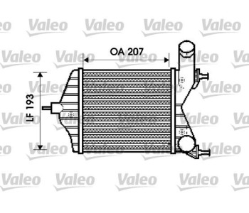 Интеркулер (охладител за въздуха на турбината) VALEO 817882 за FIAT IDEA от 2003