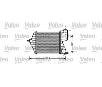 Интеркулер (охладител за въздуха на турбината) VALEO 818726 за FIAT IDEA от 2003