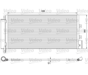 Кондензатор, климатизация VALEO 814385 за FIAT LINEA (323) от 2007