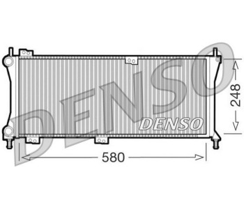 Радиатор, охлаждане на двигателя DENSO DRM09110 за FIAT PUNTO GRANDE EVO (199) от 2008 до 2012