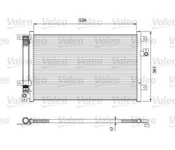 Кондензатор, климатизация VALEO 814405 за FIAT MULTIPLA (186) от 1999 до 2010