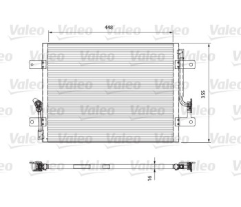 Кондензатор, климатизация VALEO 818066 за FIAT SIENA I (178) от 1996 до 2012