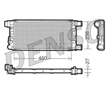 Радиатор, охлаждане на двигателя DENSO DRM09084 за FIAT PANDA (169) от 2003 до 2012