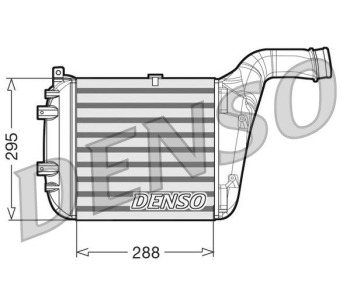 Интеркулер (охладител за въздуха на турбината) DENSO DIT09115 за FIAT PANDA (312, 319) от 2012
