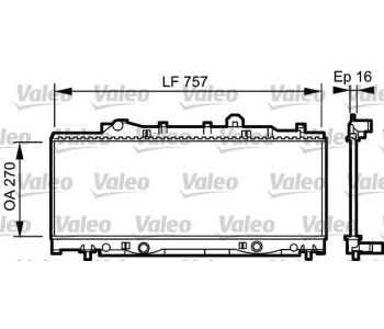 Радиатор, охлаждане на двигателя VALEO 731976 за FIAT PUNTO (176) кабриолет от 1994 до 2000
