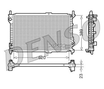 Радиатор, охлаждане на двигателя DENSO DRM13003 за FIAT PUNTO (176) кабриолет от 1994 до 2000