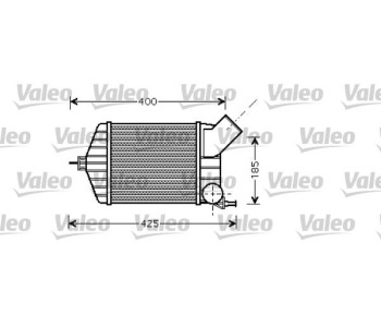 Интеркулер (охладител за въздуха на турбината) VALEO 818725 за FIAT PUNTO (188) van от 2000 до 2009