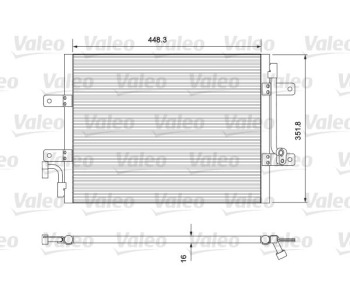 Кондензатор, климатизация VALEO 814384 за FIAT STRADA (178) пикап от 1998 до 2009