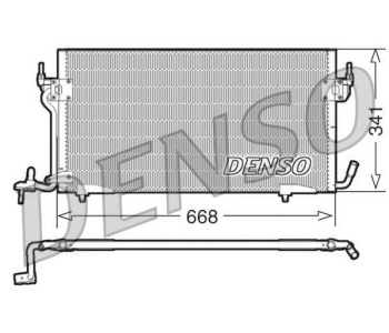 Кондензатор, климатизация DENSO DCN21017 за FIAT ULYSSE II (179) от 2002 до 2011