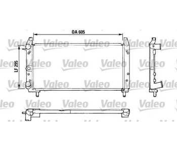 Радиатор, охлаждане на двигателя VALEO 810924 за FIAT UNO (146) от 1983 до 1995