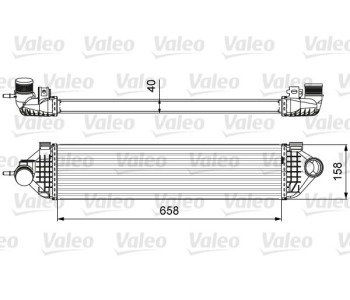 Интеркулер (охладител за въздуха на турбината) VALEO 818600 за FORD MONDEO IV (BA7) лифтбек от 2007 до 2015