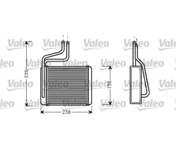 Топлообменник, отопление на вътрешното пространство VALEO 812275 за FORD COUGAR (EC) от 1998 до 2001