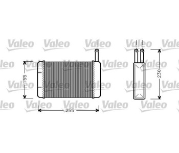 Топлообменник, отопление на вътрешното пространство VALEO 812057 за FORD FIESTA (F3L, F5L) товарен от 1991 до 1996