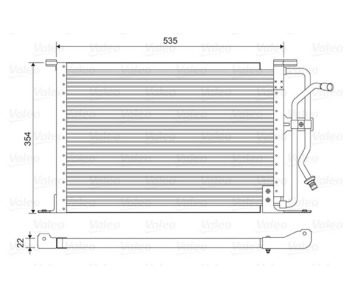 Кондензатор, климатизация VALEO 822627 за FORD FIESTA IV (J5, J3) ван от 1996 до 2003