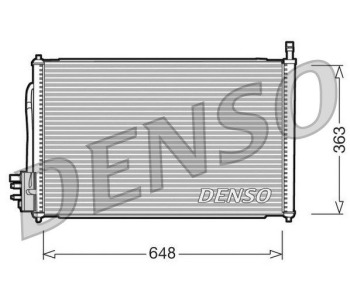 Кондензатор, климатизация DENSO DCN10008 за FORD FIESTA V (JH, JD) от 2001 до 2008