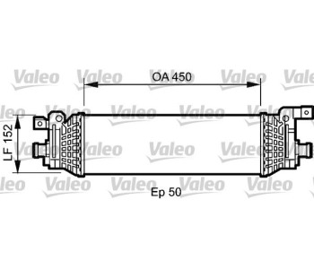Интеркулер (охладител за въздуха на турбината) VALEO 818797 за FORD FUSION (JU) от 2002 до 2012