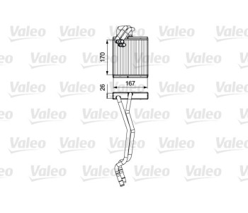 Топлообменник, отопление на вътрешното пространство VALEO 811509 за FORD FIESTA VI ван от 2009 до 2017