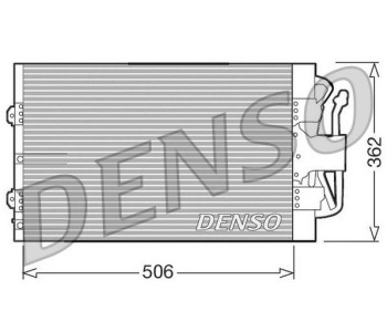 Кондензатор, климатизация DENSO DCN10006 за FORD FOCUS I (DNW) комби от 1999 до 2004