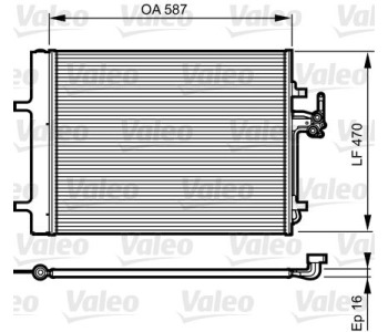 Кондензатор, климатизация VALEO 814184 за FORD MONDEO IV (BA7) седан от 2007 до 2015