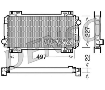Радиатор, охлаждане на двигателя DENSO DRM10073 за FORD MONDEO III (B4Y) седан от 2000 до 2007