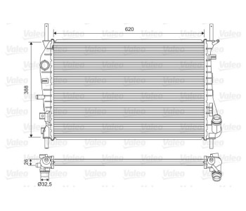 Радиатор, охлаждане на двигателя VALEO 735048 за FORD MONDEO III (B5Y) фастбек от 2000 до 2007