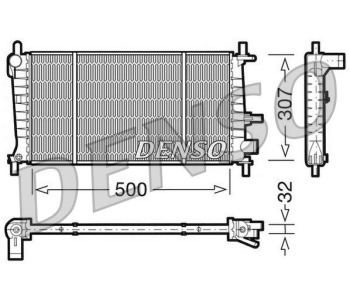 Радиатор, охлаждане на двигателя DENSO DRM10086 за FORD SIERRA (BNG) комби от 1987 до 1993