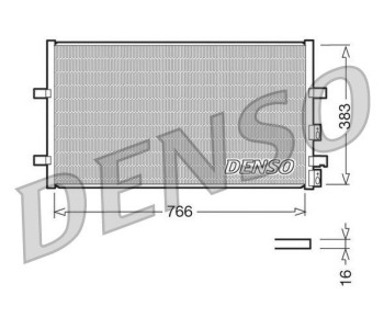 Кондензатор, климатизация DENSO DCN10011 за FORD TRANSIT (E) товарен от 1994 до 2000