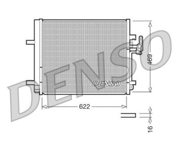 Кондензатор, климатизация DENSO DCN10018 за FORD TRANSIT TOURNEO (FD, FB, FS, FZ, FC) от 2000 до 2006