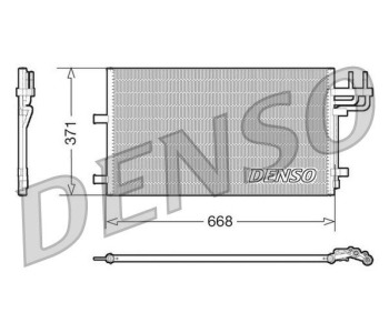 Кондензатор, климатизация DENSO DCN10009 за FORD TRANSIT платформа от 2006 до 2014