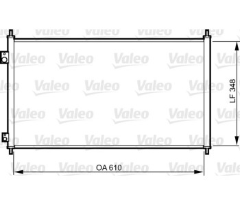 Кондензатор, климатизация VALEO 817780 за HONDA CIVIC VII (EU, EP, EV) хечбек от 1999 до 2006