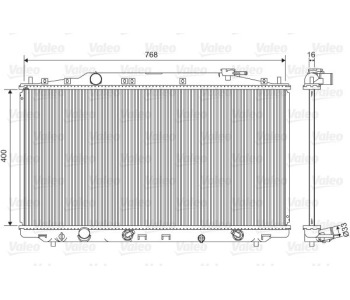 Радиатор, охлаждане на двигателя VALEO 701551 за HONDA ACCORD VIII (CW) комби от 2008 до 2012