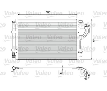 Кондензатор, климатизация VALEO 814394 за HYUNDAI ELANTRA (MD, UD) седан от 2010 до 2015