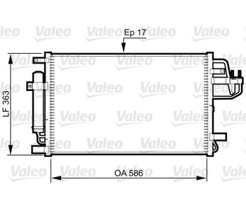 Кондензатор, климатизация VALEO 814347 за KIA SPORTAGE (JE, KM) от 2004 до 2010