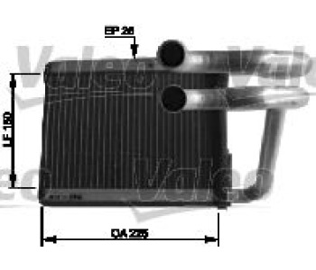 Топлообменник, отопление на вътрешното пространство VALEO 812434 за KIA SPORTAGE (JE, KM) от 2004 до 2010