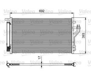Кондензатор, климатизация VALEO 814485 за KIA SPORTAGE (SL) от 2009 до 2015